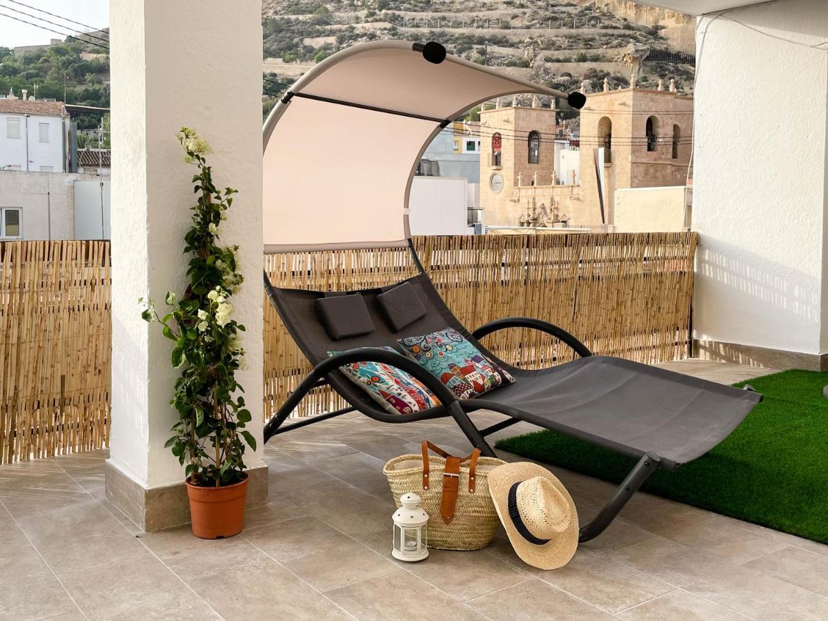 La Terraza. Vistas Al Castillo A 1 Min. De La Playa Alicante Dış mekan fotoğraf