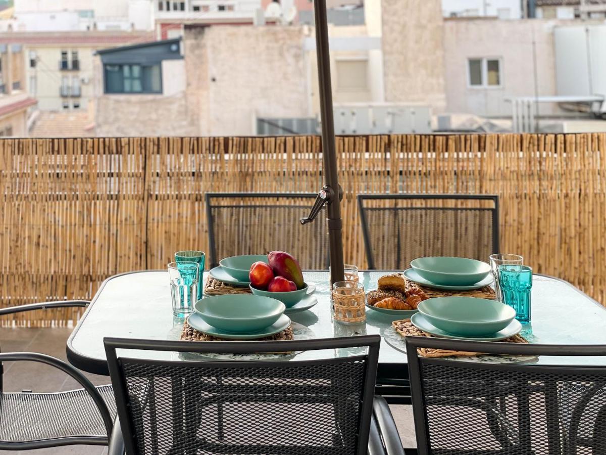 La Terraza. Vistas Al Castillo A 1 Min. De La Playa Alicante Dış mekan fotoğraf