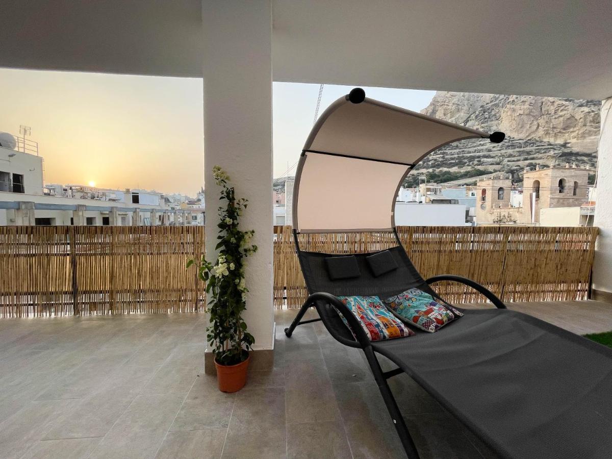 La Terraza. Vistas Al Castillo A 1 Min. De La Playa Alicante Dış mekan fotoğraf